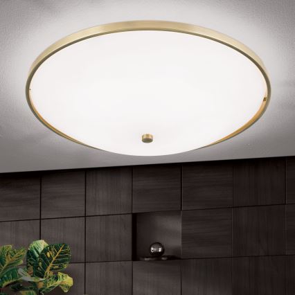 Stropna svjetiljka AIDA 5xE27/60W/230V pr. 56,5 cm mesing