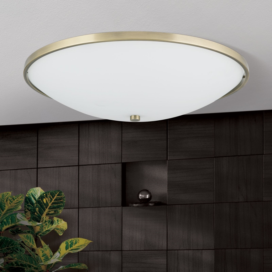 Stropna svjetiljka AIDA 5xE27/60W/230V pr. 56,5 cm mesing