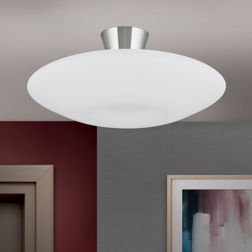 Stropna svjetiljka BLANC 2xE27/60W/230V pr. 49 cm mat krom