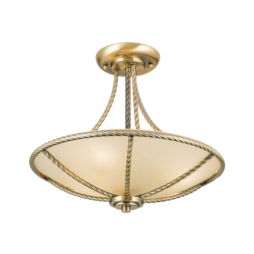 Viseći luster MAURO 3xE27/60W/230V pr. 42 cm bronca