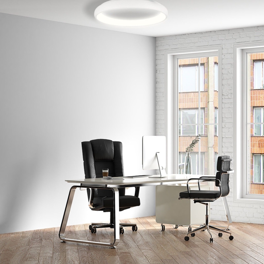 LED Prigušiva stropna svjetiljka VENUS LED/50W/230V pr. 61 cm bijela