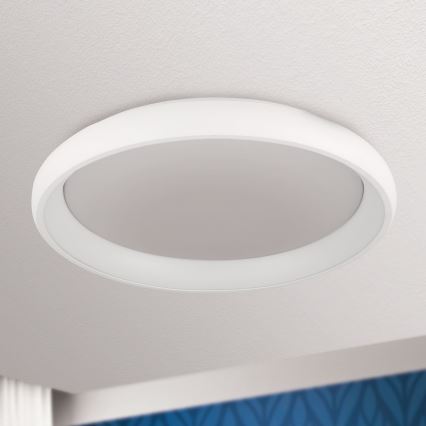 LED Prigušiva stropna svjetiljka VENUS LED/50W/230V pr. 61 cm bijela