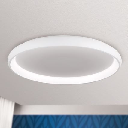 LED Prigušiva stropna svjetiljka VENUS LED/85W/230V pr. 81 cm bijela