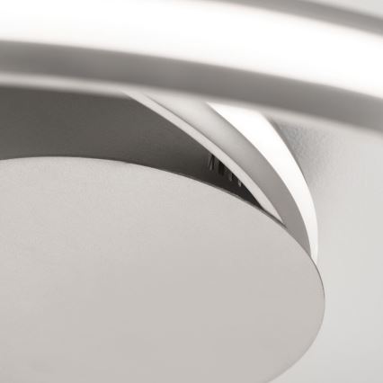 LED Prigušiva stropna svjetiljka CIRCUS LED/30W/230V srebrna