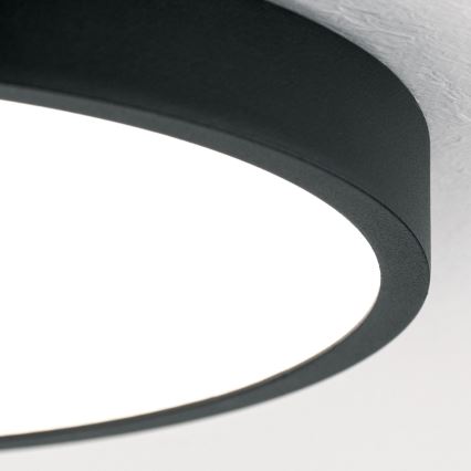 LED Stropna svjetiljka BULLY LED/24W/230V pr. 24 cm crna