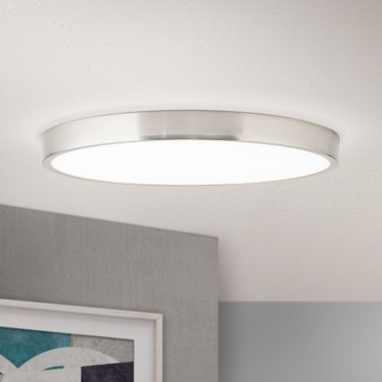 LED Stropna svjetiljka BULLY LED/28W/230V pr. 28 cm mat krom