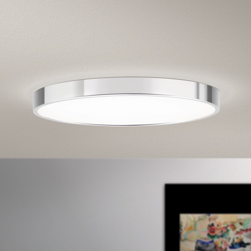 LED Stropna svjetiljka BULLY LED/28W/230V pr. 28 cm sjajni krom