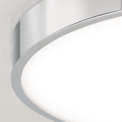 LED Stropna svjetiljka BULLY LED/28W/230V pr. 28 cm sjajni krom