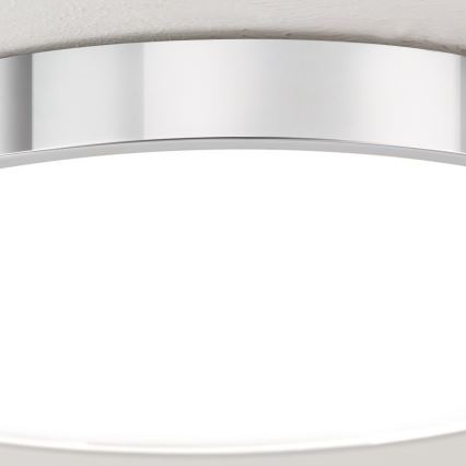 LED Stropna svjetiljka BULLY LED/28W/230V pr. 28 cm sjajni krom