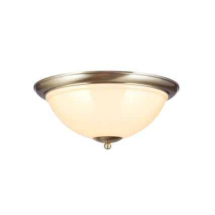 Stropna svjetiljka AUSTRIAN OLD LAMP 3xE27/60W/230V pr. 50 cm bronca/bež