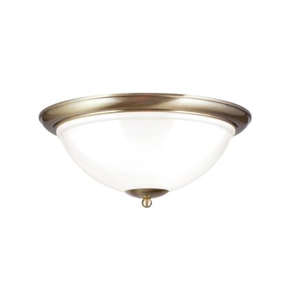 Stropna svjetiljka AUSTRIAN OLD LAMP 3xE27/60W/230V pr. 50 cm bronca/bijela