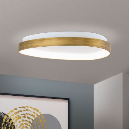 LED Stropna svjetiljka CHARLIE LED/35W/230V pr. 45 cm zlatna