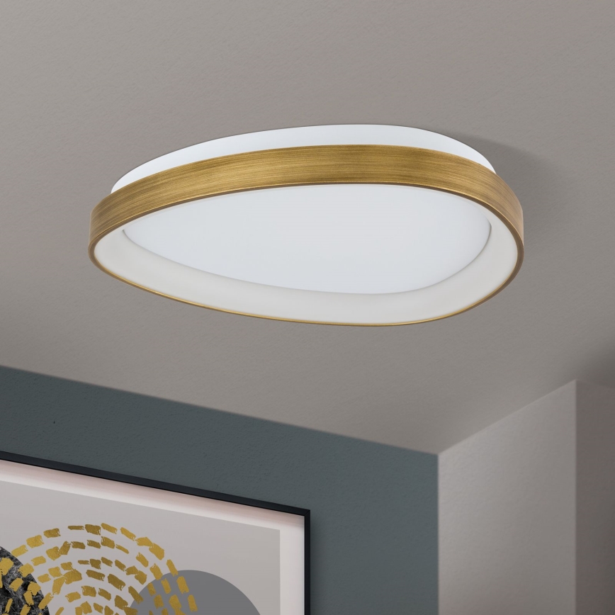 LED Stropna svjetiljka CHARLIE LED/35W/230V pr. 45 cm zlatna