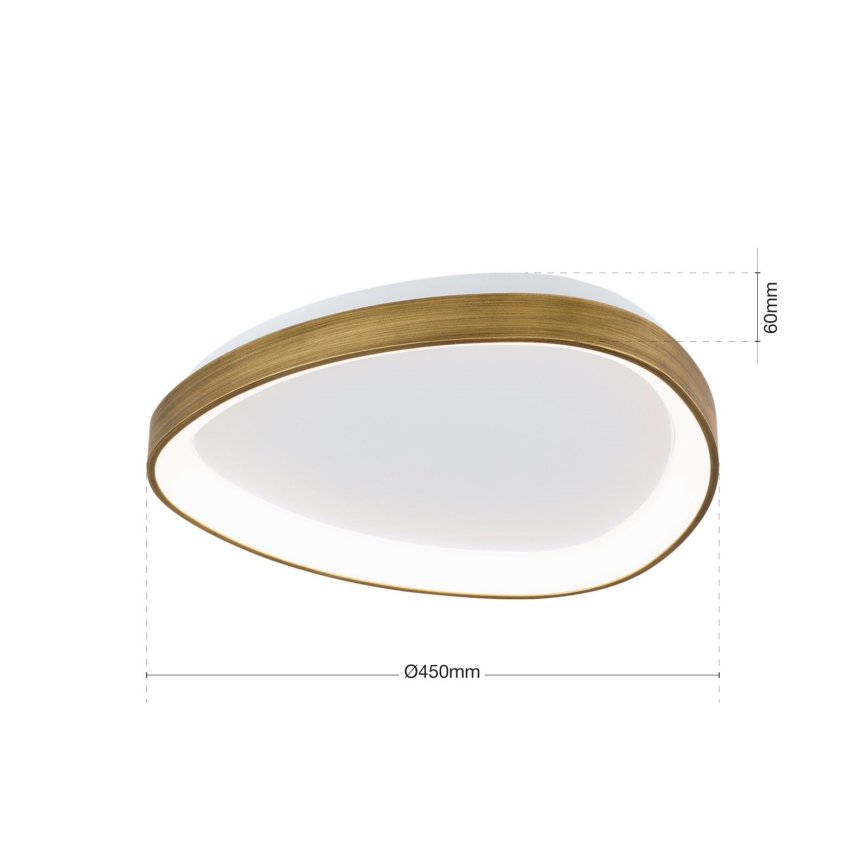 LED Stropna svjetiljka CHARLIE LED/35W/230V pr. 45 cm zlatna