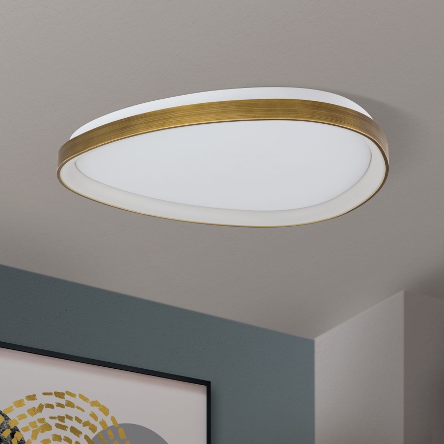 LED Stropna svjetiljka CHARLIE LED/48W/230V pr. 65 cm zlatna