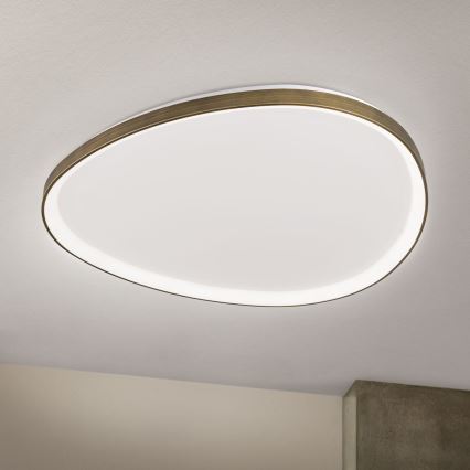 LED Stropna svjetiljka CHARLIE LED/72W/230V pr. 80 cm zlatna