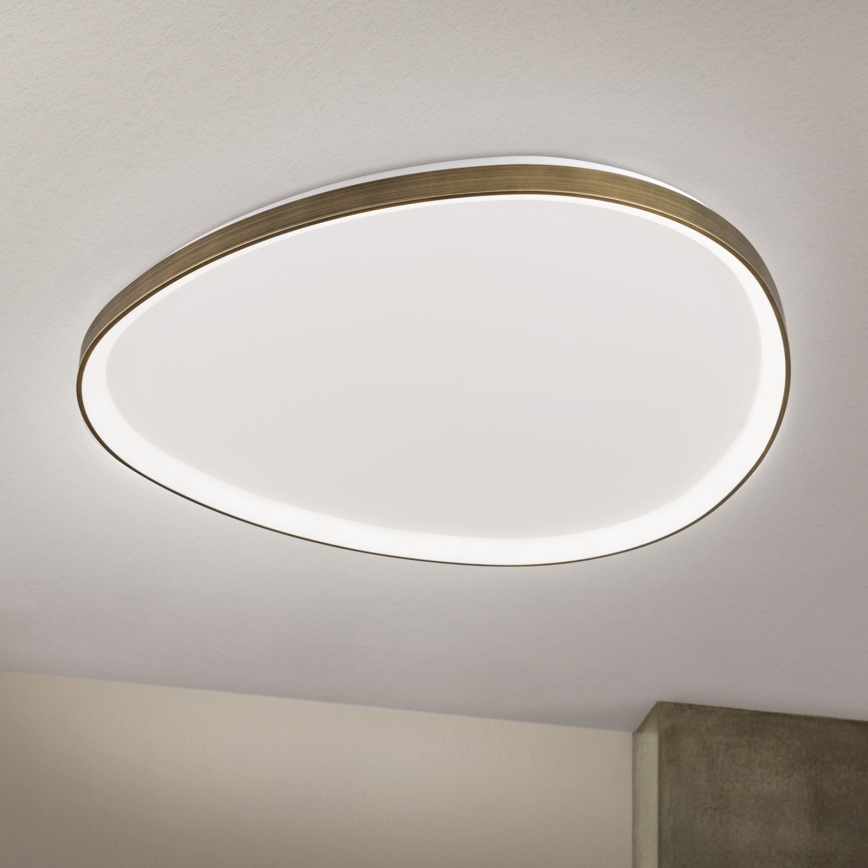 LED Stropna svjetiljka CHARLIE LED/72W/230V pr. 80 cm zlatna