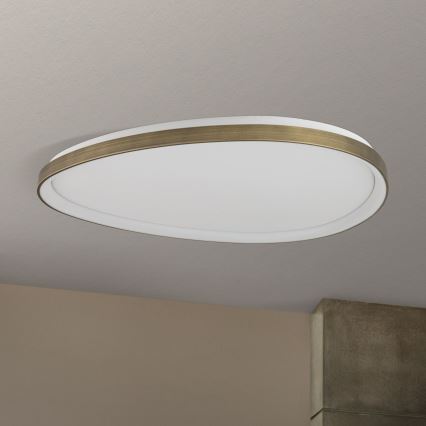 LED Stropna svjetiljka CHARLIE LED/72W/230V pr. 80 cm zlatna