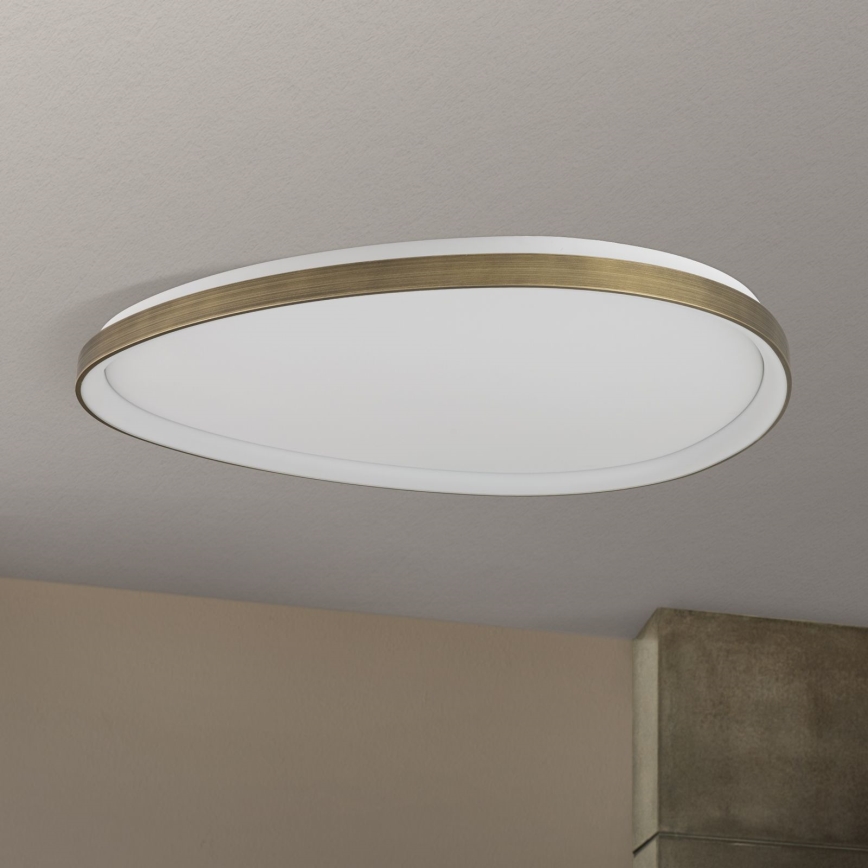 LED Stropna svjetiljka CHARLIE LED/72W/230V pr. 80 cm zlatna