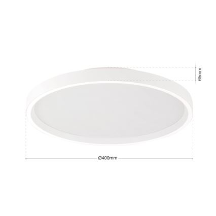 LED Prigušiva stropna svjetiljka MASCA LED/36W/230V 2700/3350/4000K pr. 40 cm bijela