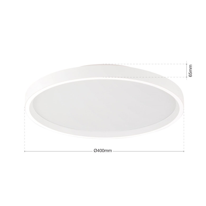 LED Prigušiva stropna svjetiljka MASCA LED/36W/230V 2700/3350/4000K pr. 40 cm bijela