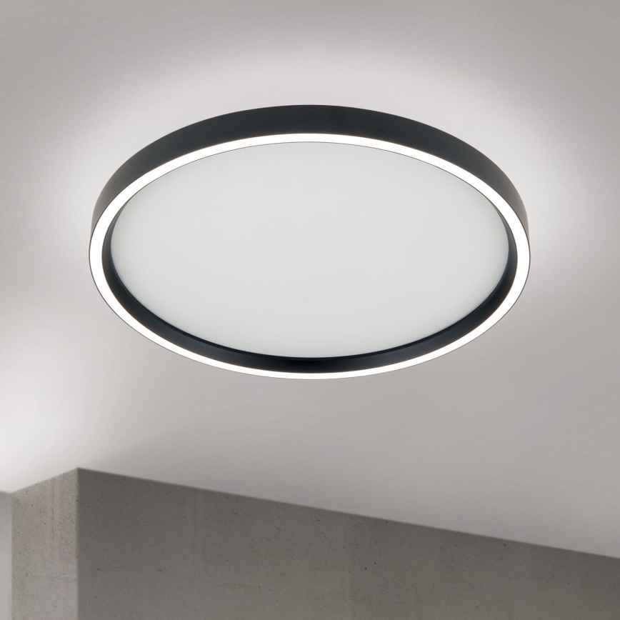 LED Prigušiva stropna svjetiljka MASCA LED/36W/230V 2700/3350/4000K pr. 40 cm crna
