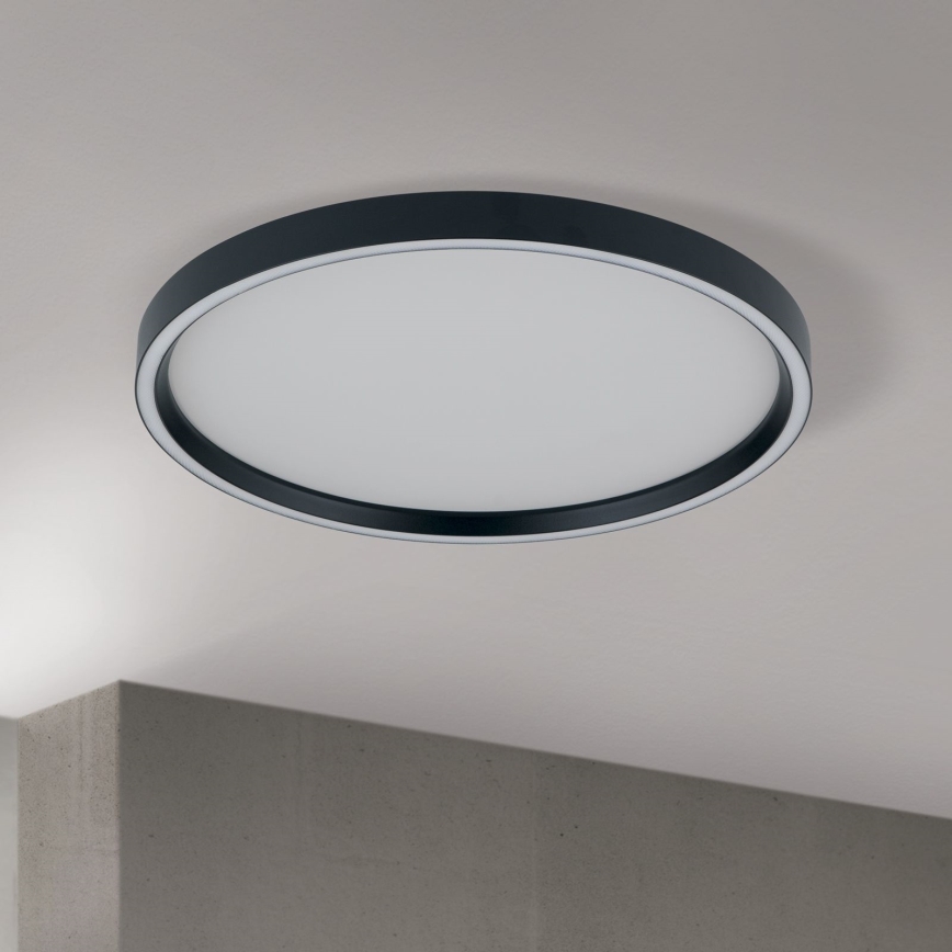 LED Prigušiva stropna svjetiljka MASCA LED/36W/230V 2700/3350/4000K pr. 40 cm crna