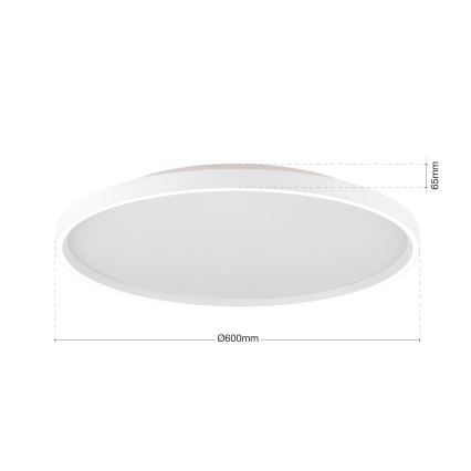 LED Prigušiva stropna svjetiljka MASCA LED/47W/230V 2700/3350/4000K pr. 60 cm bijela