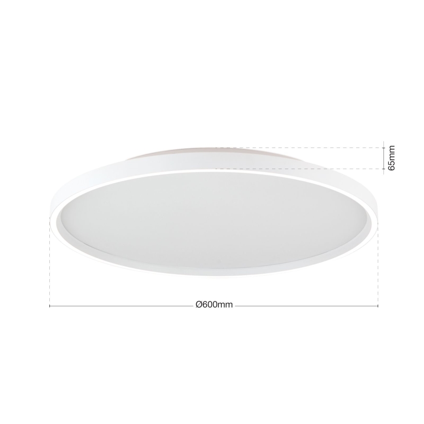 LED Prigušiva stropna svjetiljka MASCA LED/47W/230V 2700/3350/4000K pr. 60 cm bijela