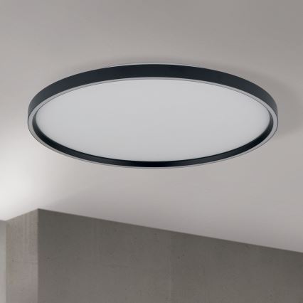 LED Prigušiva stropna svjetiljka MASCA LED/47W/230V 2700/3350/4000K pr. 60 cm crna