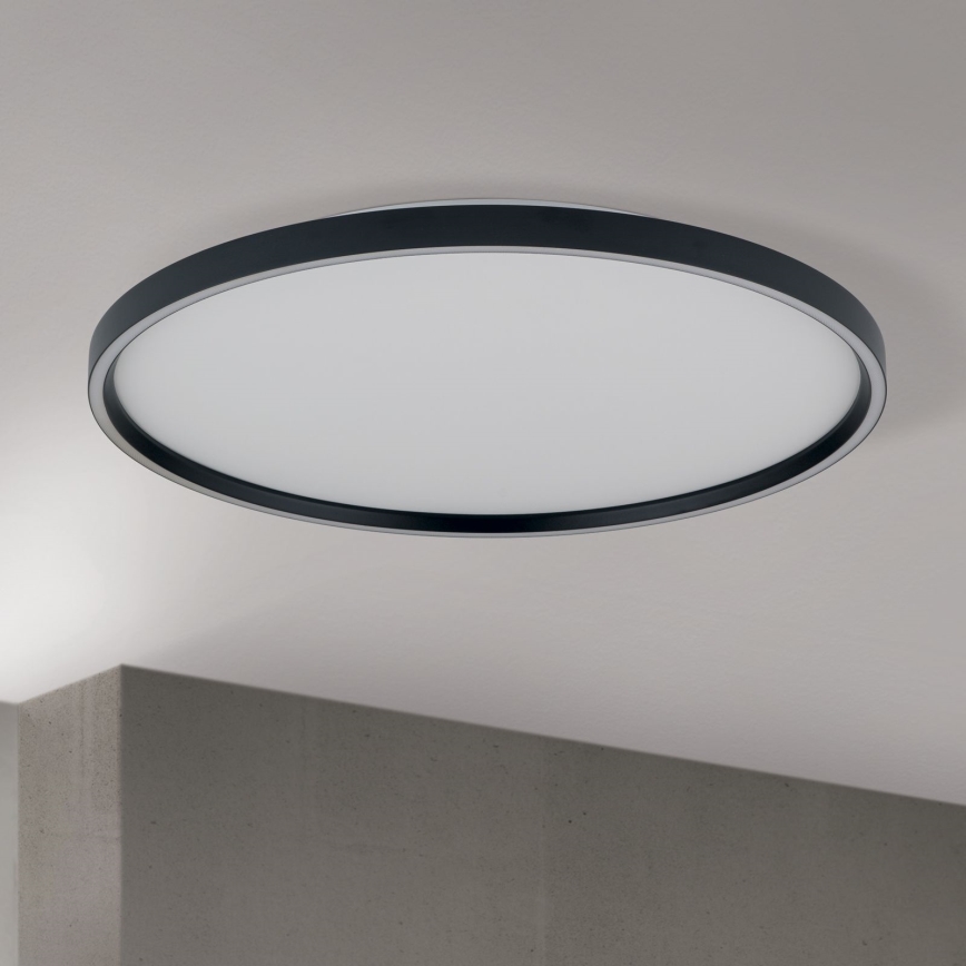 LED Prigušiva stropna svjetiljka MASCA LED/47W/230V 2700/3350/4000K pr. 60 cm crna