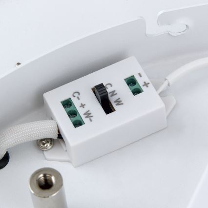 LED Prigušiva stropna svjetiljka MASCA LED/47W/230V 2700/3350/4000K pr. 60 cm crna