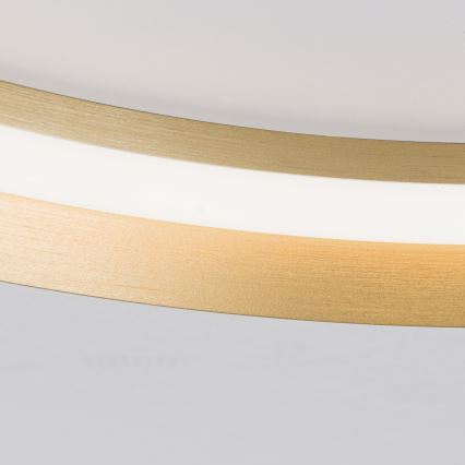 LED stropna svjetiljka s prigušivanjem MANTA LED/38W/230V 2700/3000/4000K promjera 45 cm zlatna