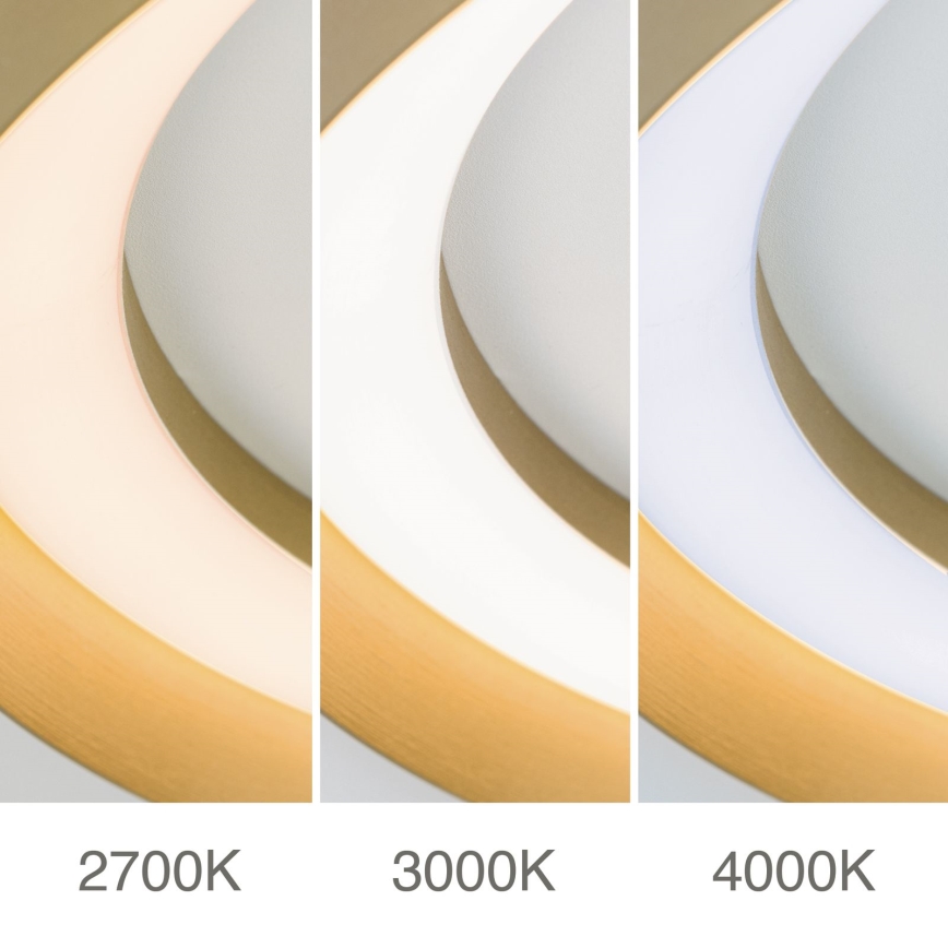 LED Prigušiva stropna svjetiljka MANTA LED/38W/230V 2700/3000/4000K pr. 45 cm zlatna