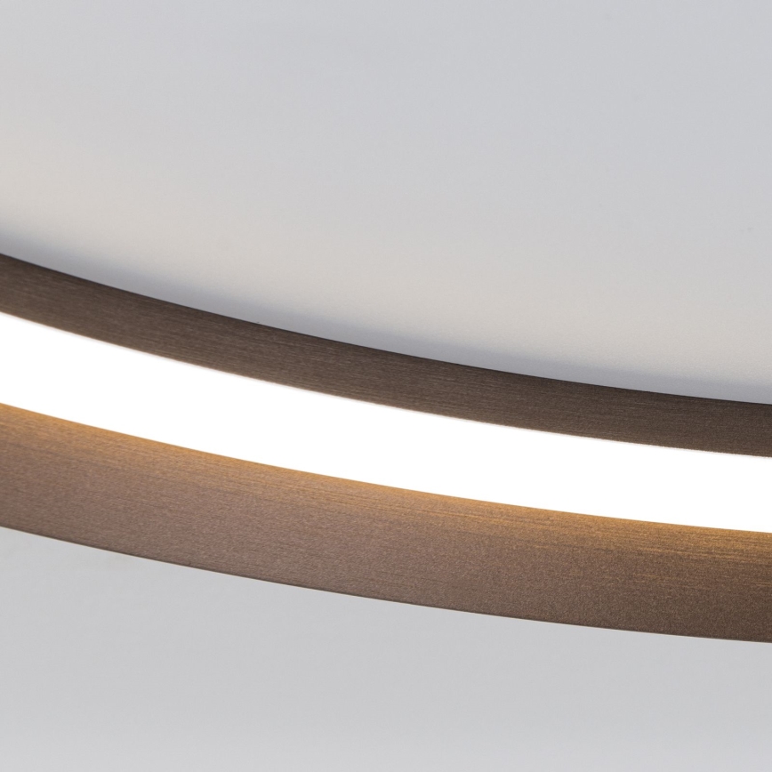 LED Prigušiva stropna svjetiljka MANTA LED/38W/230V 2700/3000/4000K pr. 45 cm smeđa