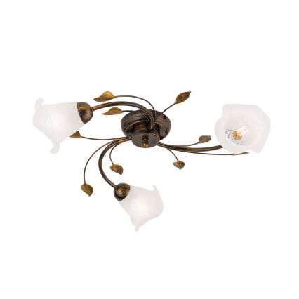 Nadgradni luster SISI 3xE14/40W/230V pr. 60 cm bronca/patina