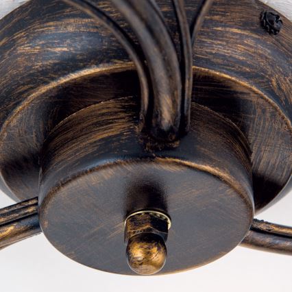 Nadgradni luster SISI 3xE14/40W/230V pr. 60 cm bronca/patina