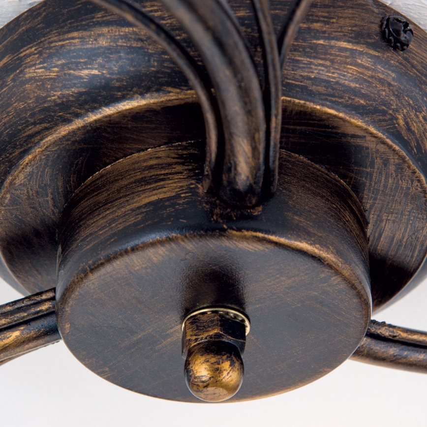 Nadgradni luster SISI 3xE14/40W/230V pr. 60 cm bronca/patina