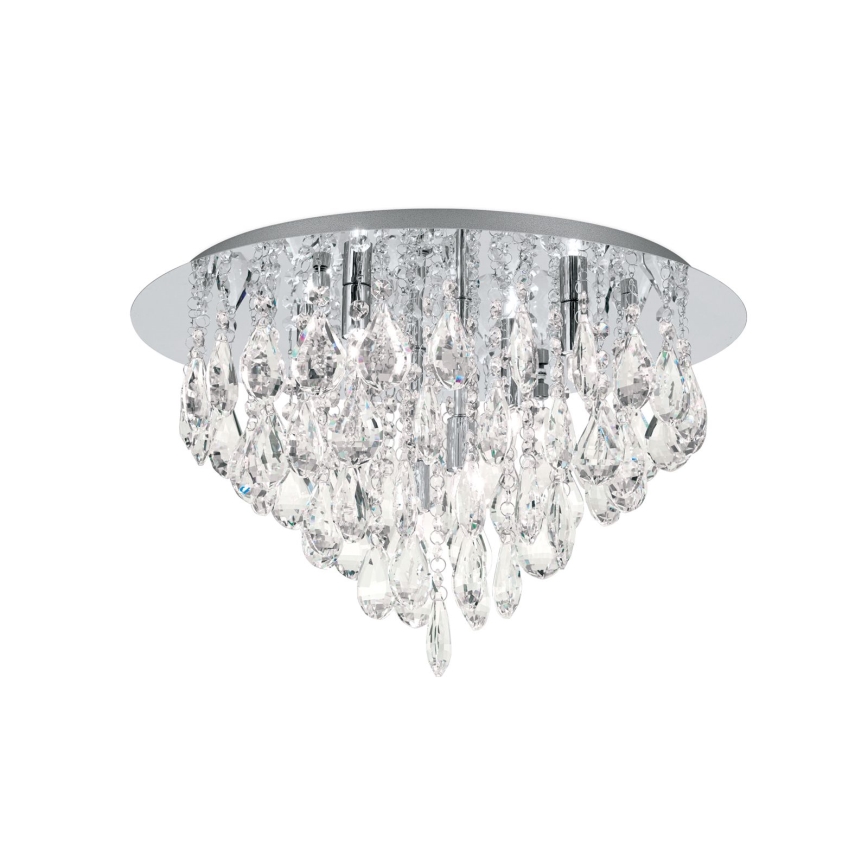 Kristalna stropna svjetiljka CELESTE 6xG9/40W/230V pr. 45 cm sjajni krom
