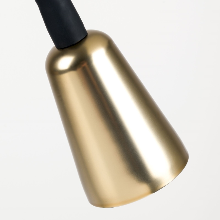 Prigušiva fleksibilna stolna svjetiljka DOTTY 1xGU10/10W/230V crna/mesing