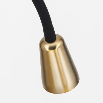 Fleksibilna podna lampa DOTTY 1xGU10/10W/230V crna/mesing