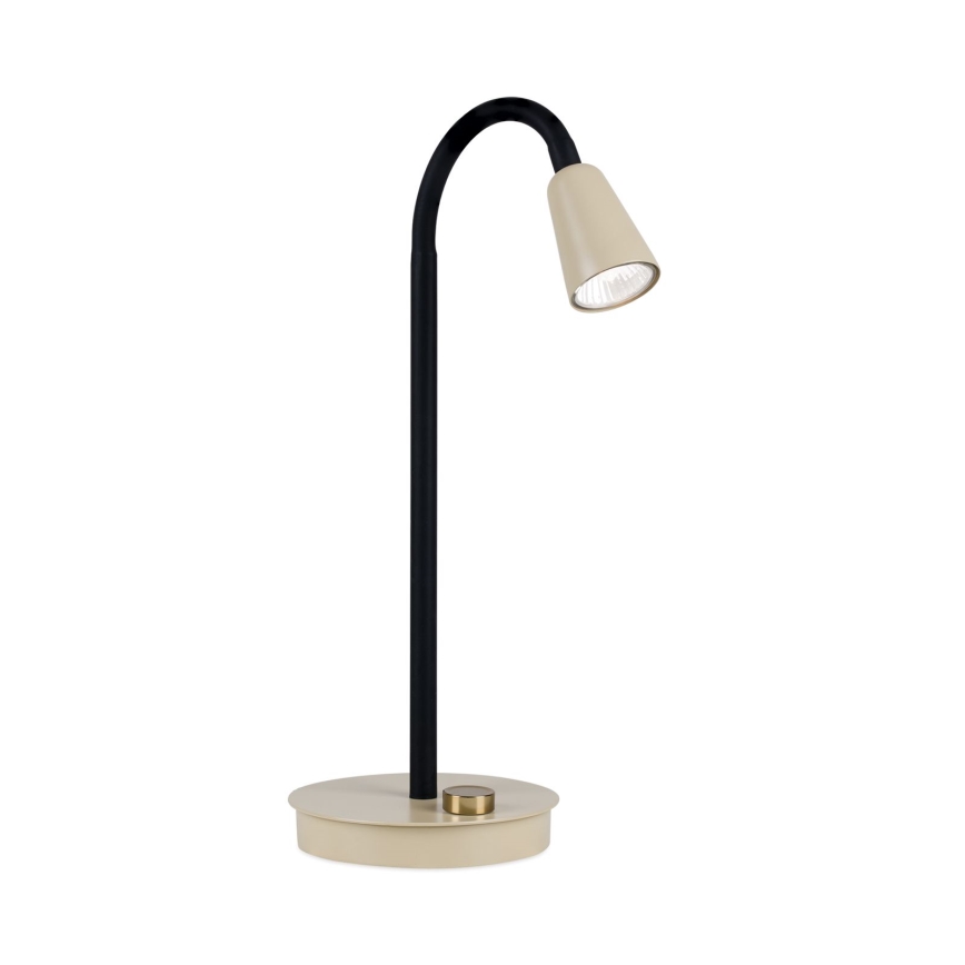Prigušiva fleksibilna stolna lampa DOTTY 1xGU10/10W/230V bež/crna