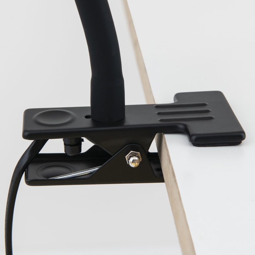 Fleksibilna stolna lampa s stezaljkom DOTTY 1xGU10/10W/230V mesing/crna