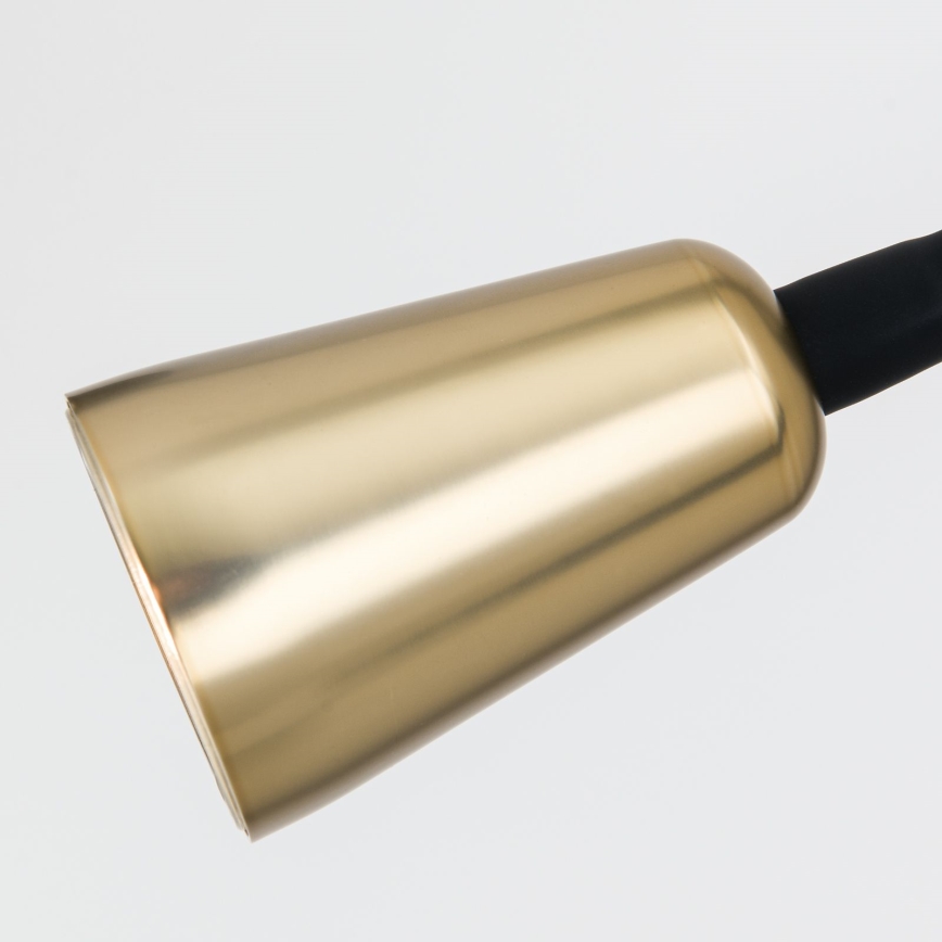 Fleksibilna zidna svjetiljka DOTTY s mogućnošću prigušivanja 1xGU10/10W/230V crna/mesing