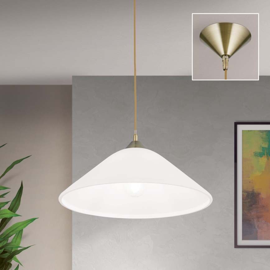 Luster na sajli GRADO 1xE27/60W/230V pr. 40 cm mesing