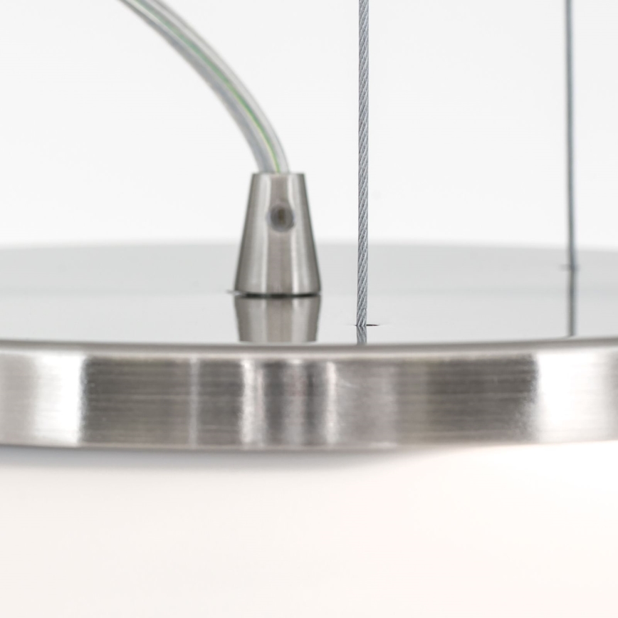 Luster na sajli BLANC 2xE27/60W/230V pr. 49 cm mat krom