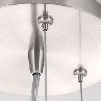 Luster na sajli BLANC 2xE27/60W/230V pr. 49 cm mat krom