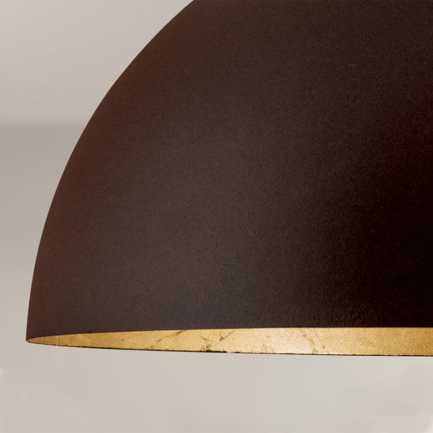 Luster na sajli ELIANO 1xE27/60W/230V pr. 50 cm smeđa/zlatna