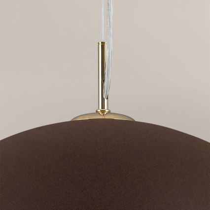 Luster na sajli ELIANO 1xE27/60W/230V pr. 50 cm smeđa/zlatna