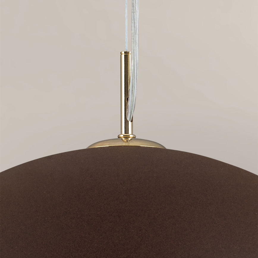 Luster na sajli ELIANO 1xE27/60W/230V pr. 50 cm smeđa/zlatna